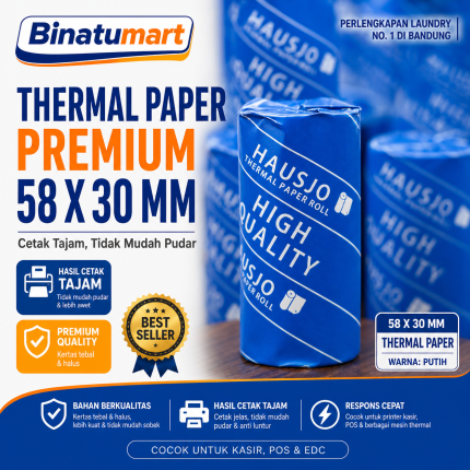 Kertas Thermal Paper | Struk EDC | Kasir | Paper Roll 58 x 30 mm