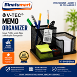 V-Tec Memo Organizer | Desk Set Membuat Meja Lebih Rapih | Warna Hitam